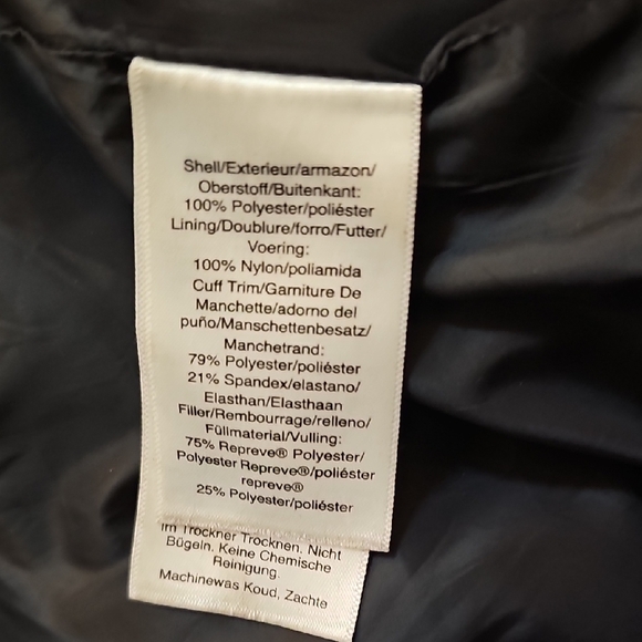 DKNY Black Quilted Hooded Puffer Coat - Picture 12 of 14